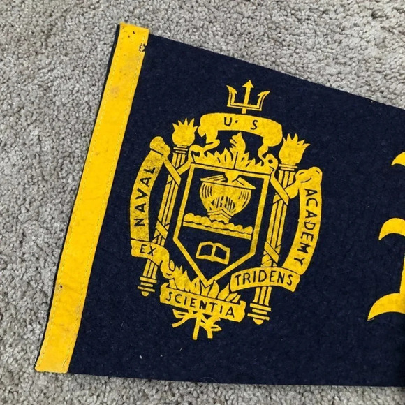 1950s Antique Navy Pennant Flag 27" - Picture 6 of 8